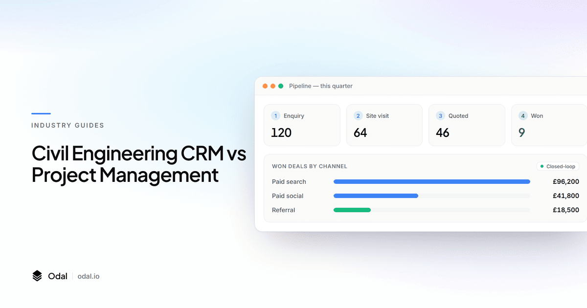 Civil Engineering CRM vs Project Management featured image