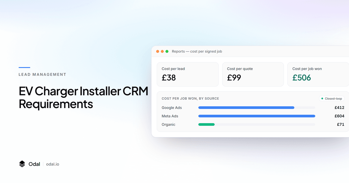 EV Charger Installer CRM Requirements featured image